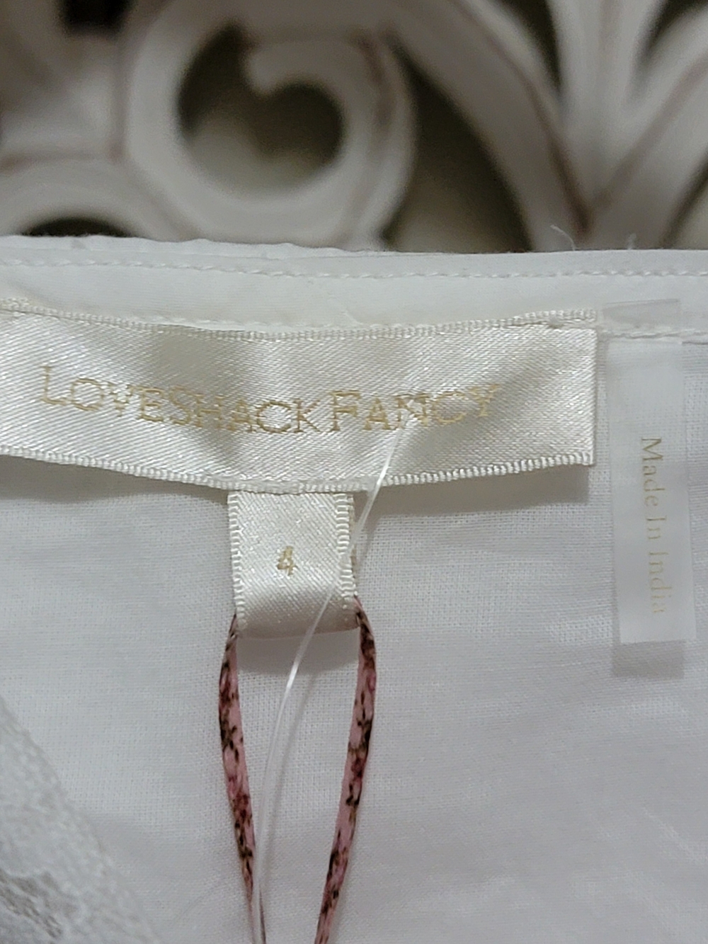 NWT LoveShackFancy Zima Dress 4 Made In India - Picture 9 of 11